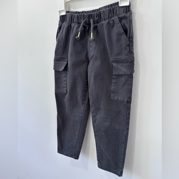 Grayson Mini Boys Twill Cargo Jogger Charcoal Grey Pants - 4t - Picture 12 of 13